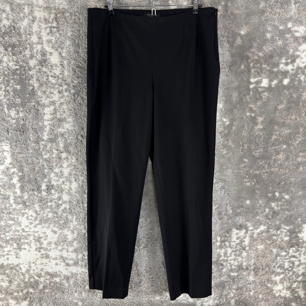 Talbots Petites Size 14p Side Zip Career Dress‎ Pants Black Women